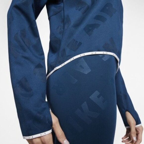 Nike Air blue midlayer DriFit crew long sleeve running  top size M - Picture 11 of 16